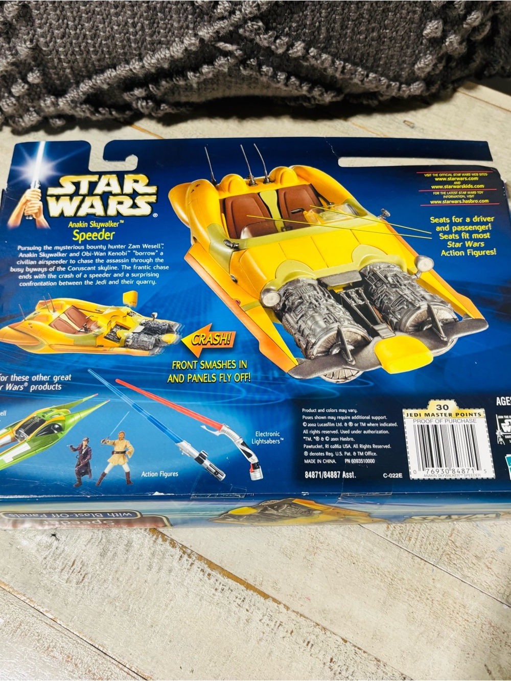 Vintage 2002 Star Wars Attack of the Clones Anakin Skywalker Speeder Vehicle - Picture 4 of 4